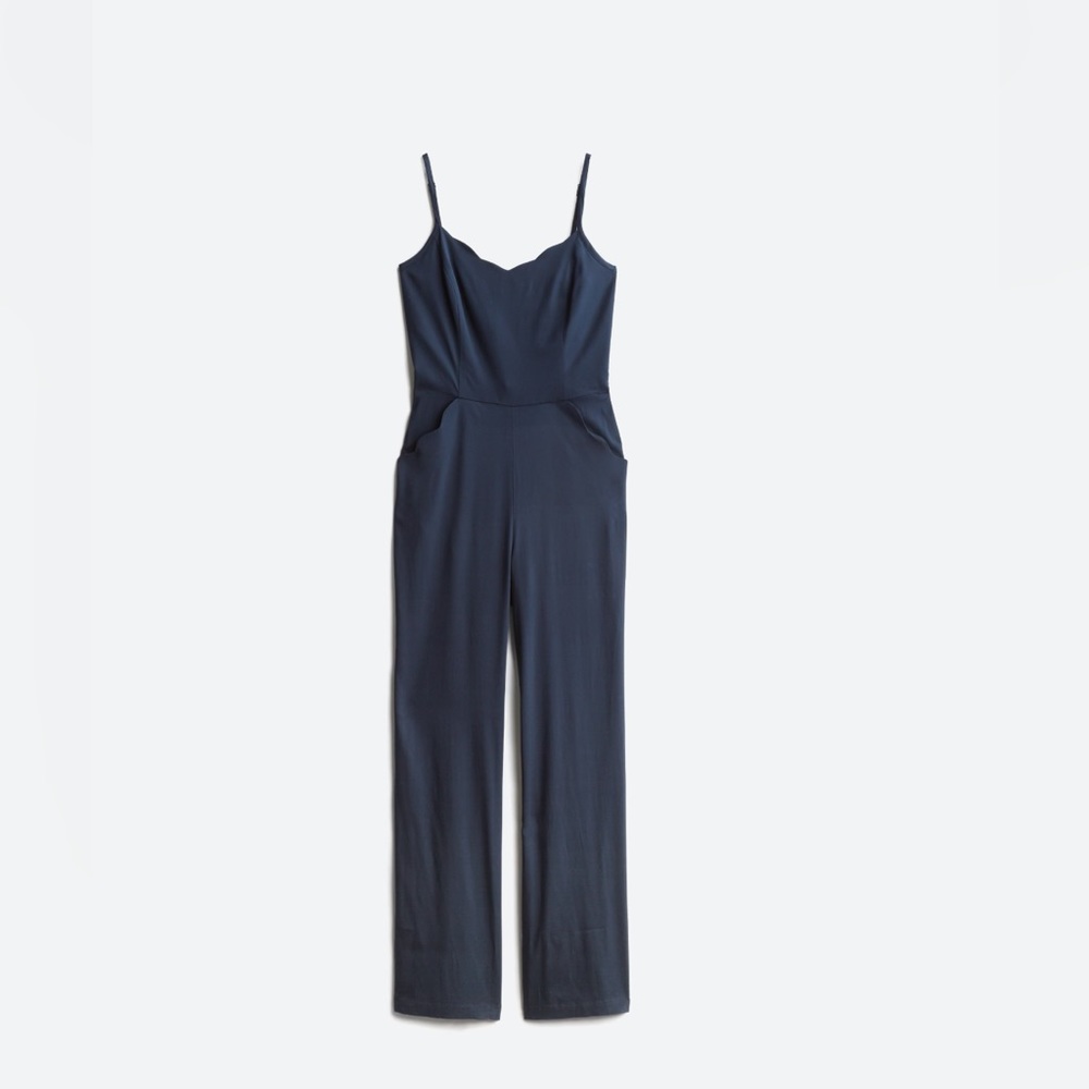 Market & Spruce Chandelle Scalloped Jumpsuit